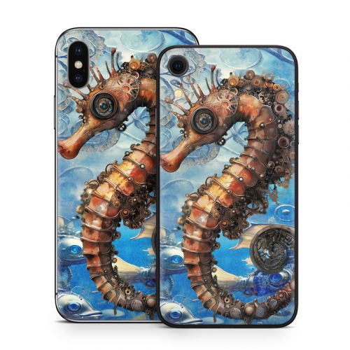 Steampunk Seahorse iPhone X Series Skin