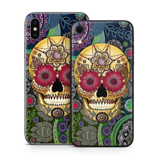 Sugar Skull Paisley iPhone X Series Skin