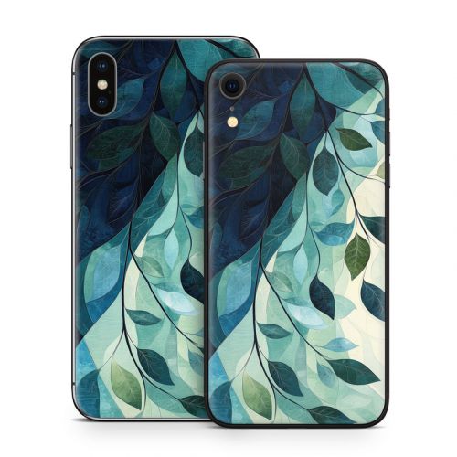 Teal and Indigo iPhone X Series Skin