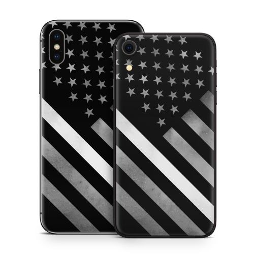 Thin White Line Hero iPhone X Series Skin
