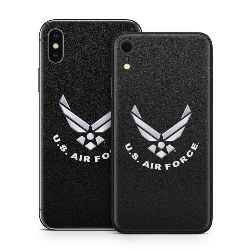 USAF Black iPhone X Series Skin