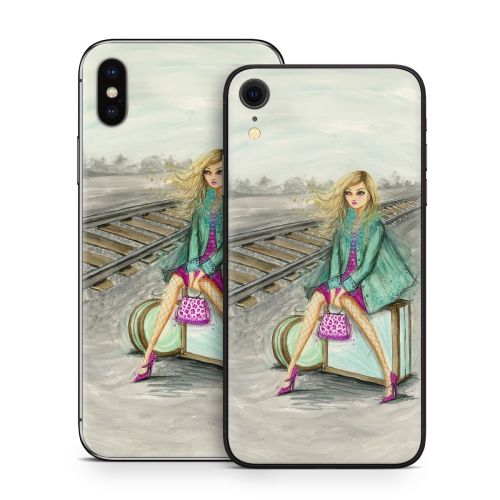 Lulu Waiting by the Train Tracks iPhone X Series Skin