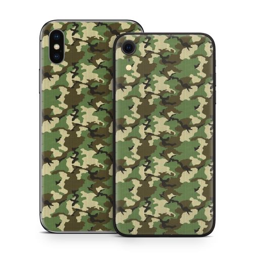Woodland Camo iPhone X Series Skin