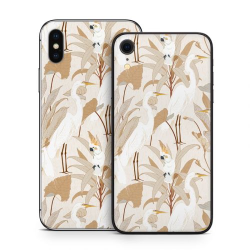 White Cranes Cockatoo iPhone X Series Skin