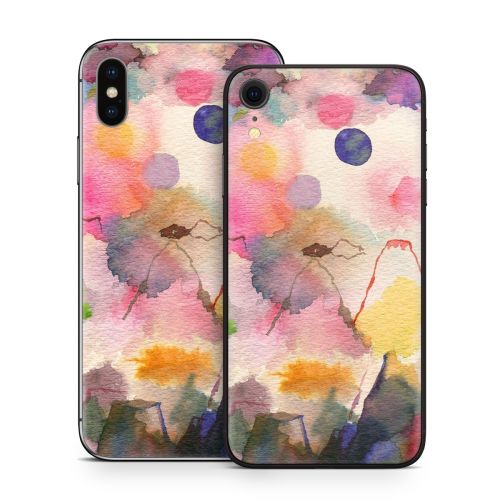 Watercolor Mountains iPhone X Series Skin