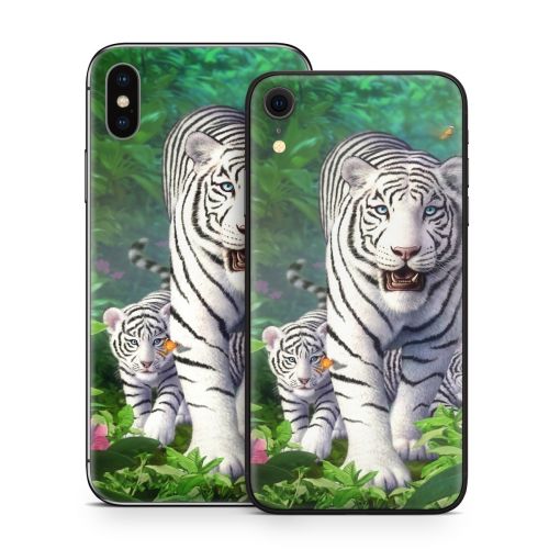 White Tigers iPhone X Series Skin