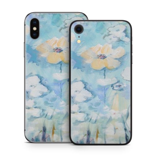 White & Blue iPhone X Series Skin