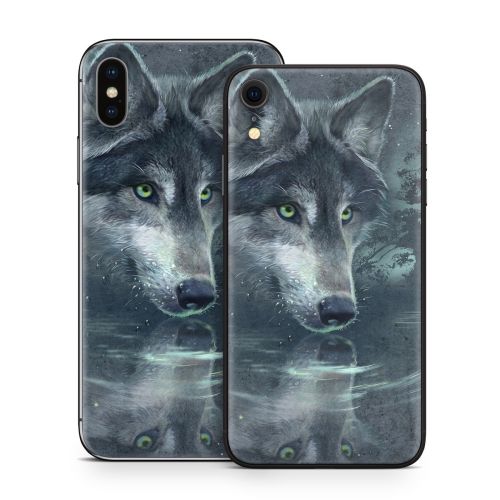 Wolf Reflection iPhone X Series Skin
