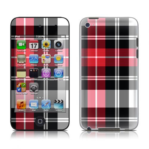 Red Plaid iPod touch 4th Gen Skin