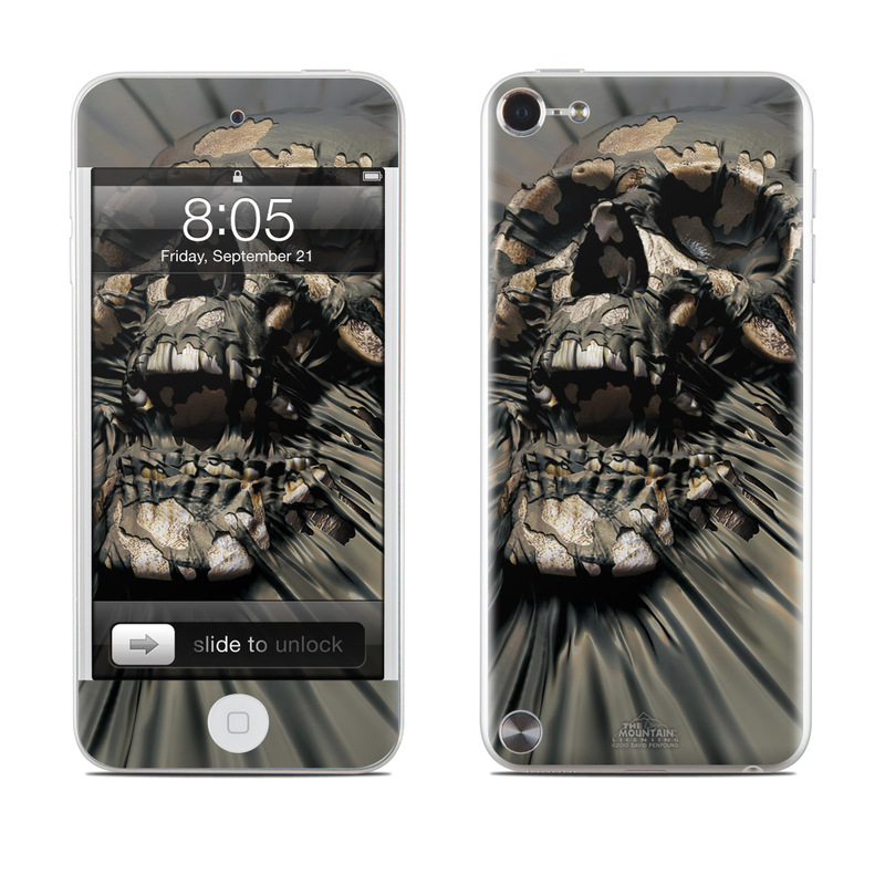 iPod touch 5th Gen Skin design of Cg artwork, Fictional character, Illustration, Demon, Fiction, Supervillain, Mythology, Art, with black, green, gray, red colors