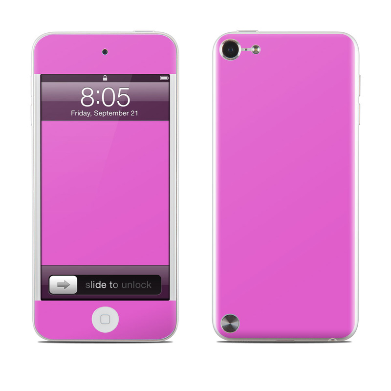 iPod touch 5th Gen Skin design of Violet, Pink, Purple, Red, Lilac, Magenta, Blue, Lavender, Text, Sky, with pink colors