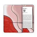 Abstract Red Amazon Kindle Series Skin