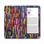 Colorful Brushstrokes Black Amazon Kindle Series Skin