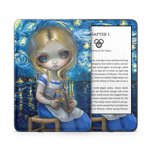 Alice in a Van Gogh Amazon Kindle Series Skin