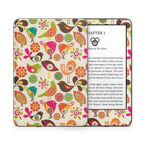 Bird Flowers Amazon Kindle Series Skin