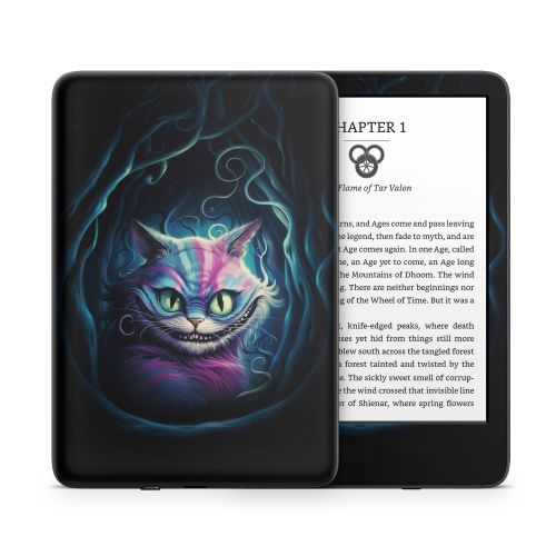 Blue Cheshire Cat Amazon Kindle Series Skin