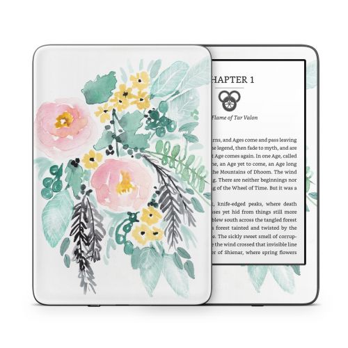Blushed Flowers Amazon Kindle Series Skin