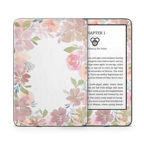 Blush Flower Frame Amazon Kindle Series Skin