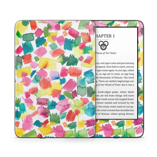 Colorful Strokes Amazon Kindle Series Skin