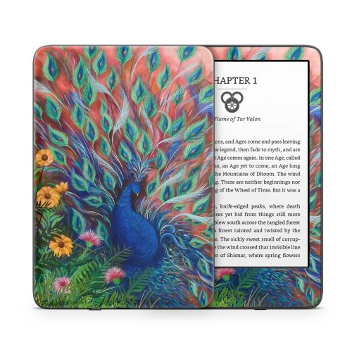 Coral Peacock Amazon Kindle Series Skin