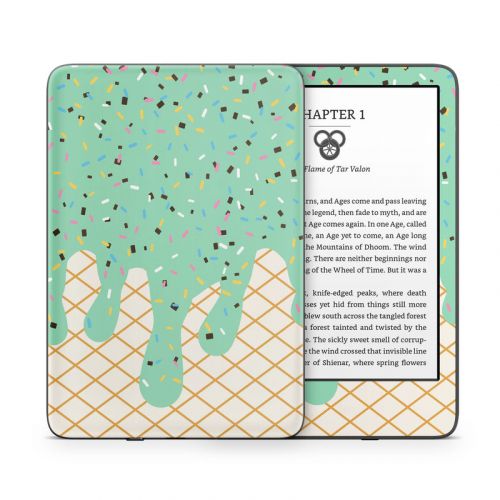 Mint Chocolate Chip Ice Cream Drip Amazon Kindle Series Skin