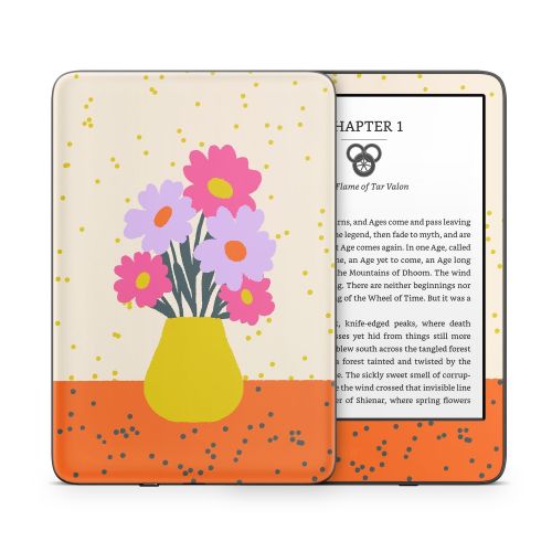 Flowers In A Vase Amazon Kindle Series Skin