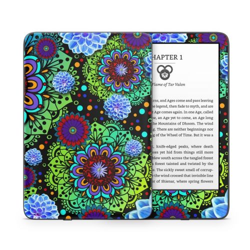 Funky Floratopia Amazon Kindle Series Skin
