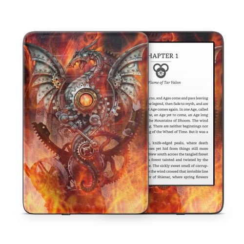 Furnace Dragon Amazon Kindle Series Skin