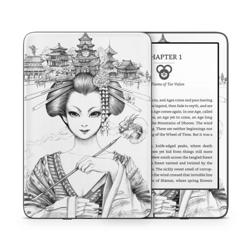 Geisha Sketch Amazon Kindle Series Skin