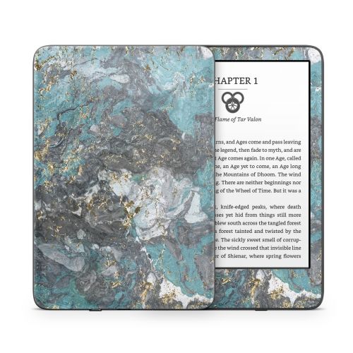 Gilded Glacier Marble Amazon Kindle Series Skin