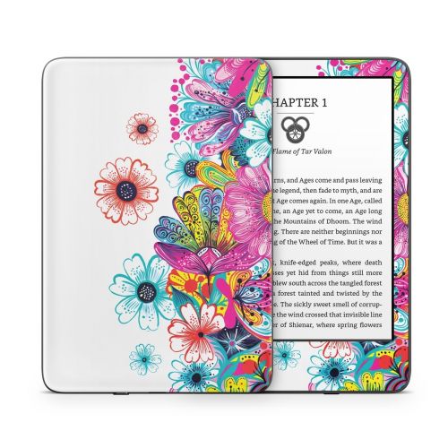 Intense Flowers Amazon Kindle Series Skin