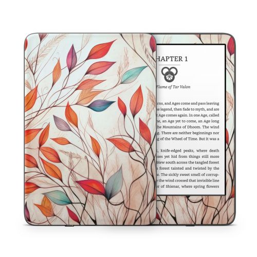 Leaf Sketches Amazon Kindle Series Skin