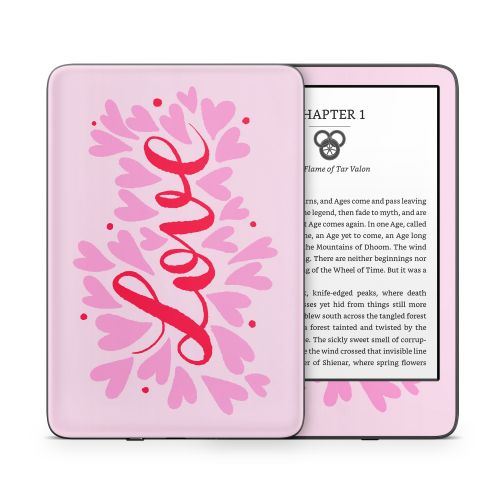Love Hearts Amazon Kindle Series Skin