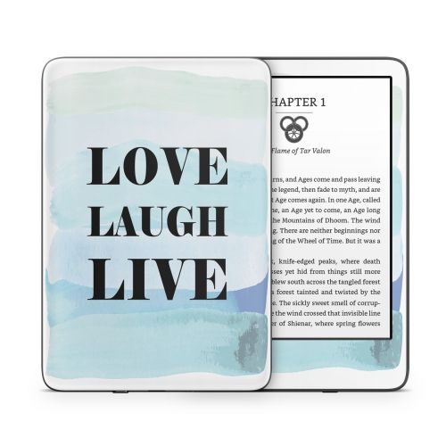 Love Laugh Live Amazon Kindle Series Skin