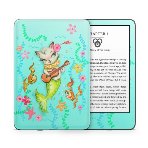 Merkitten with Ukelele Amazon Kindle Series Skin