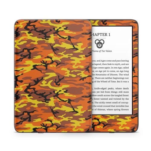Orange Camo Amazon Kindle Series Skin