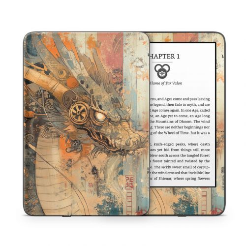 Orange Dragon Amazon Kindle Series Skin