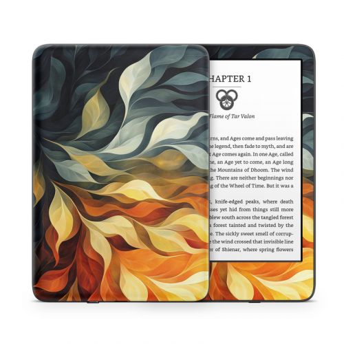 Orange and Charcoal Amazon Kindle Series Skin