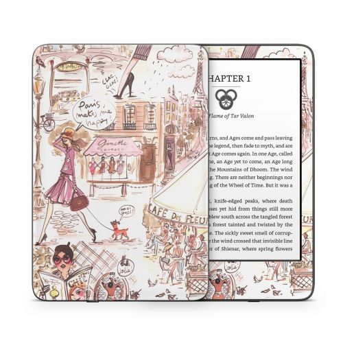 Paris Makes Me Happy Amazon Kindle Series Skin