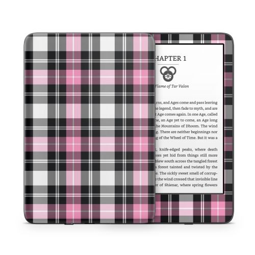 Pink Plaid Amazon Kindle Series Skin