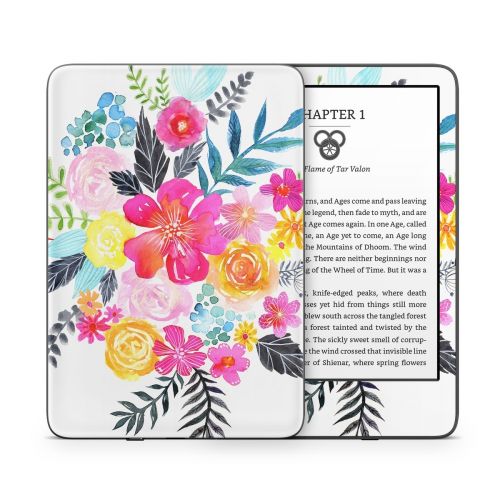 Pink Bouquet Amazon Kindle Series Skin