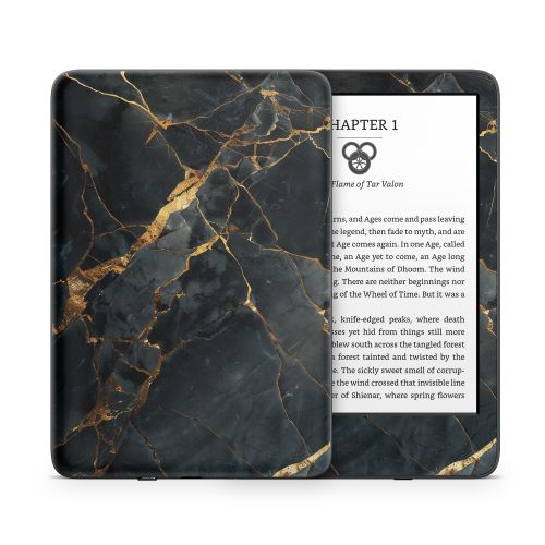 Repaired Black Marble Amazon Kindle Series Skin