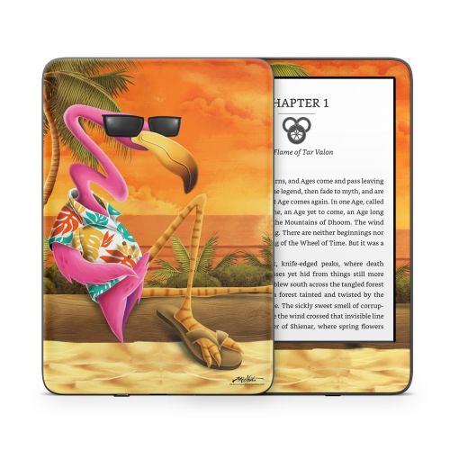 Sunset Flamingo Amazon Kindle Series Skin