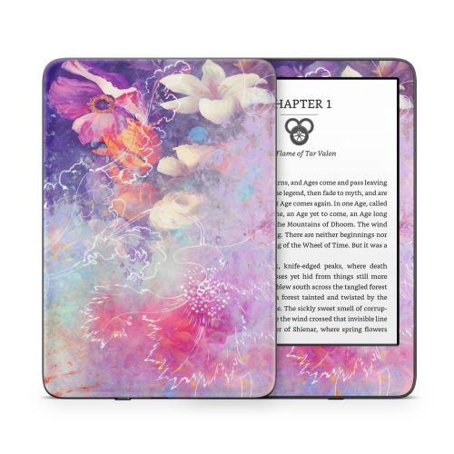 Sketch Flowers Lily Amazon Kindle Series Skin