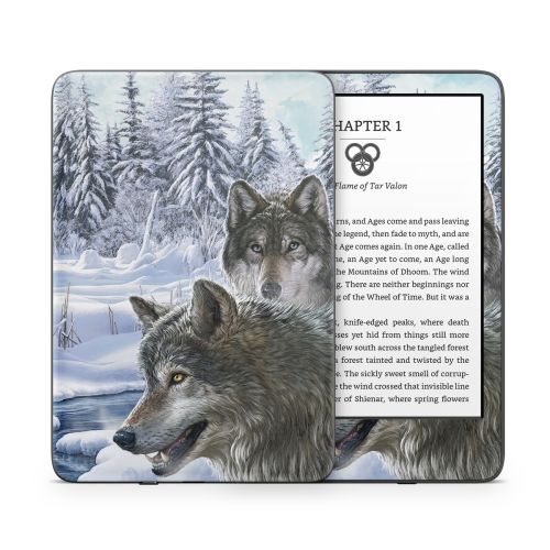 Snow Wolves Amazon Kindle Series Skin