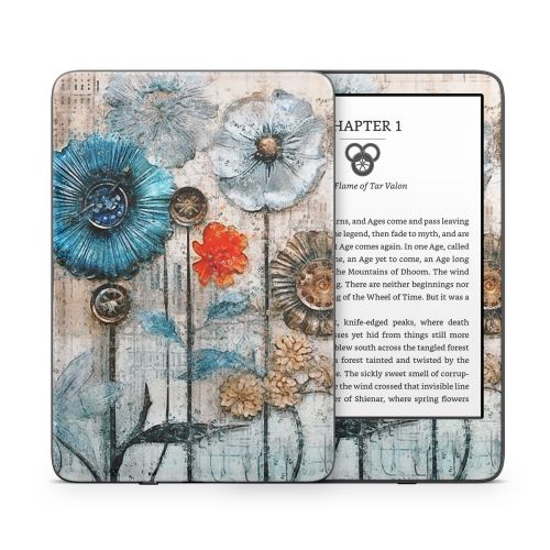 Steampunk Flowers Amazon Kindle Series Skin