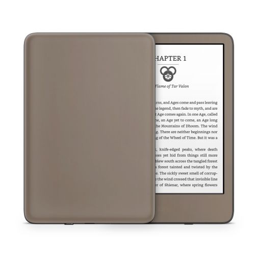 Solid State Flat Dark Earth Amazon Kindle Series Skin