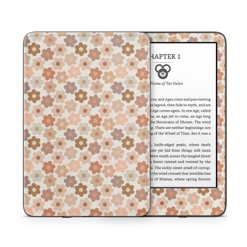 Terracotta Daisies Amazon Kindle Series Skin
