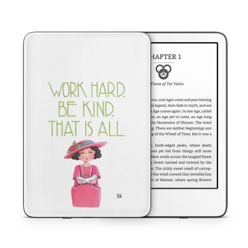 Work Hard Amazon Kindle Series Skin