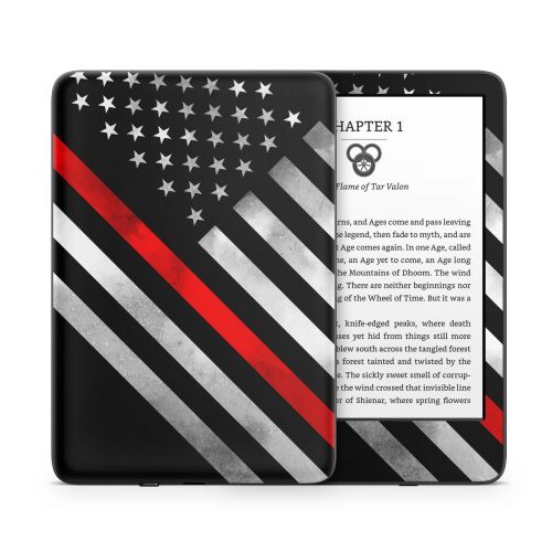 Thin Red Line Hero Amazon Kindle Series Skin